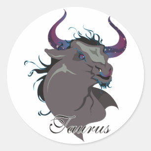 Starlight Taurus tickers Ronde Sticker