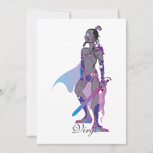 Starlight Virgo (mannen) Kaart (Voorkant)