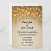 Starlight Vow Photo Wedding Invitation Kaart (Voorkant)