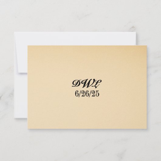 Starlight Vow QR Code Wedding RSVP Kaart (Achterkant)