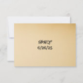 Starlight Vow Wedding RSVP Card (Achterkant)
