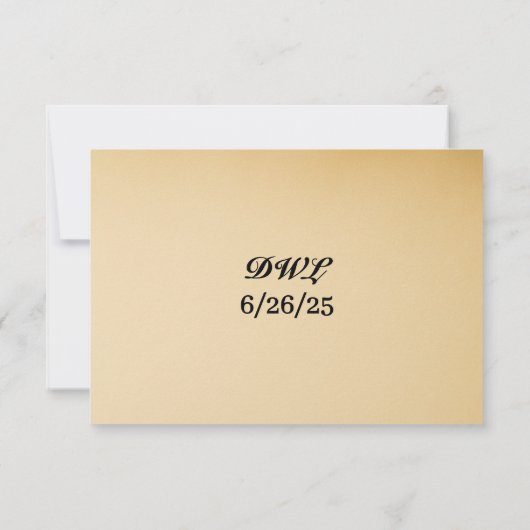 Starlight Vow Wedding RSVP Card (Achterkant)