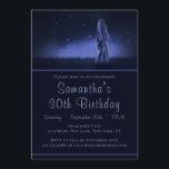 Starlight Wanderer 30th Birthday Kaart<br><div class="desc">Deze elegante feestelijke uitnodiging bevat een dame die door een weide loopt en naar de sterren kijkt. Perfect voor een speciale 30e verjaardag of een verjaardag of uw keus geeft eenvoudig de tekst uit om aan te passen. #verjaardag #celestial #astronomy #sterren #hevenly #sky #stellar #stellar #etheral #uitnodiging #elegant #elegant #stijlvol...</div>