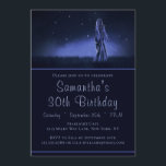 Starlight Wanderer 30th Birthday Kaart<br><div class="desc">Deze elegante feestelijke uitnodiging bevat een dame die door een weide loopt en naar de sterren kijkt. Perfect voor een speciale 30e verjaardag of een verjaardag of uw keus geeft eenvoudig de tekst uit om aan te passen. #verjaardag #celestial #astronomy #sterren #hevenly #sky #stellar #stellar #etheral #uitnodiging #elegant #elegant #stijlvol...</div>