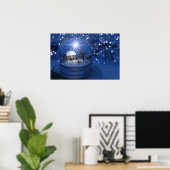 Starlight-Wereldbol afdrukken Poster (Thuiskantoor)