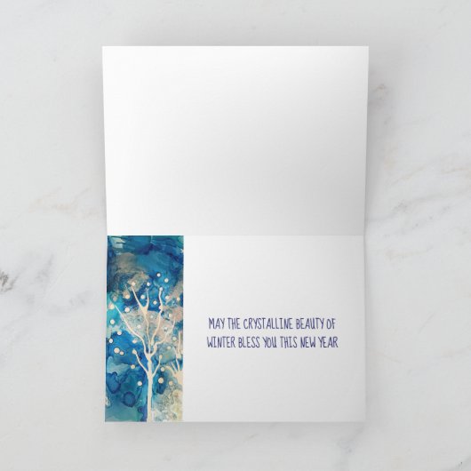 Starlight Winter Groeten Feestdagen Kaart (Binnen)