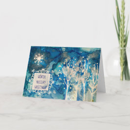 Starlight Winter Groeten Feestdagen Kaart