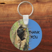 Starling in Saguaro Cactus Photo Southwest Bird Sleutelhanger (Voorkant)