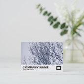 Starlings in een boom visitekaartje (Staand voorkant)