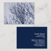 Starlings in een boom visitekaartje (Voorkant / Achterkant)