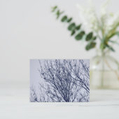 Starlings in een boom visitekaartje (Staand voorkant)