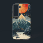 Starlit Alpine Wonder Telefoonhoes Samsung Galaxy Hoesje<br><div class="desc">Sterren glinsteren boven besneeuwde toppen in dit etherische ontwerp dat nachtmagie combineert met alpine sereniteit.</div>
