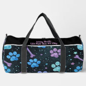 Starlit Bones Paw Print Monogram Personalize Plunjezak (Voorkant)