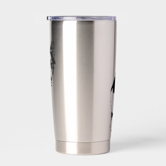 Starlit Corgi Cheer Geïsoleerde Drinkbeker (Rechts)