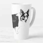 Starlit Corgi Cheer Latte Mok (Rechterhoek)