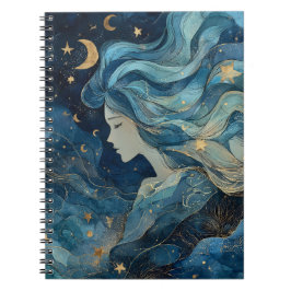 Starlit Dream Goddess Notebook  Notitieboek