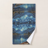 Starlit Drift: Gevist onder de kosmos Bad Handdoek (Handdoek)