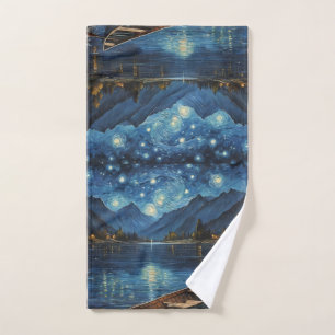 Starlit Drift: Gevist onder de kosmos Handdoek