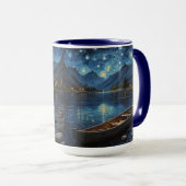 Starlit Drift: Gevist onder de kosmos Mok (Voorkant rechts)