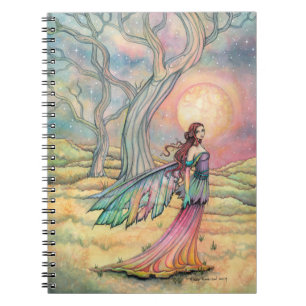 Starlit Dusk Fairy Fantasy Art Illustratie Notitieboek