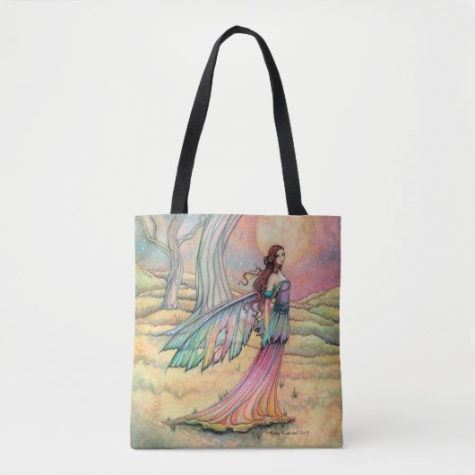 Starlit Dusk Fairy Fantasy Art van Molly Harrison Tote Bag (Voorkant)