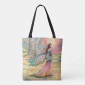 Starlit Dusk Fairy Fantasy Art van Molly Harrison Tote Bag (Achterkant)
