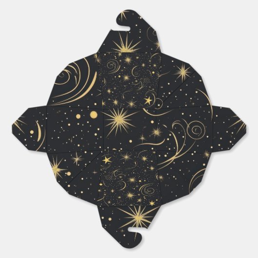 Starlit Elegance Gift Box Bedankdoosjes (Ongevouwen)