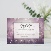 Starlit Enchantment in Bloom RSVP Kaartje (Staand voorkant)