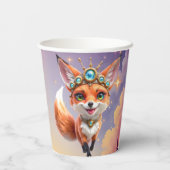 Starlit Fox of the Moonlit Meadows. Papieren Bekers (Achterkant)