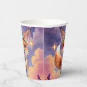 Starlit Fox of the Moonlit Meadows. Papieren Bekers (Rechts)