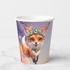 Starlit Fox of the Moonlit Meadows. Papieren Bekers