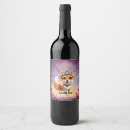 Starlit Fox of the Moonlit Meadows. Wijn Etiket