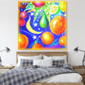 Starlit Fruit Basket. Bestel nu Canvas Afdruk (Insitu (Slaapkamer))