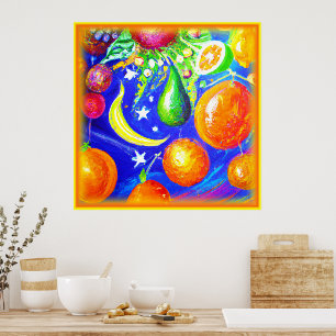 Starlit Fruit Basket. Bestel nu Poster