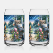 Starlit Garden Porch Sheltie Dream Blikvorm Glas (Rechts)