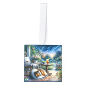 Starlit Garden Porch Sheltie Dream Decoratie (Voorkant)