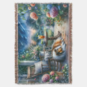 Starlit Garden Porch Sheltie Dream Deken (Voorkant Verticaal)