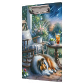 Starlit Garden Porch Sheltie Dream Klembord (Links)