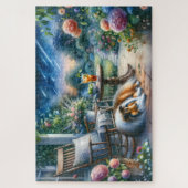 Starlit Garden Porch Sheltie Dream Legpuzzel (Verticaal)