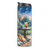 Starlit Garden Porch Sheltie Dream Thermosbeker (Geroteerd rechts)