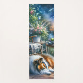 Starlit Garden Porch Sheltie Dream Yogamat (Voorkant)