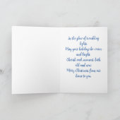 Starlit Geboorte: Oh Heilige Nacht Feestdagen Kaart (Binnen)