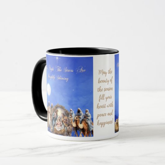 Starlit Geboorte: Oh Heilige Nacht- Mok (Voorkant links)