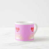 Starlit Harten Mode Rood Hart Shine Espresso Kop (Voorkant rechts)