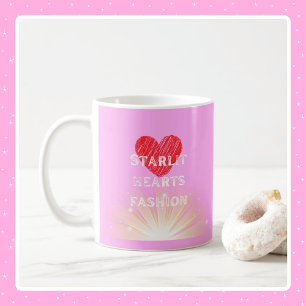 Starlit Harten Mode Rood Hart Shine Koffiemok