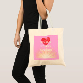 Starlit Harten Mode Rood Hart Shine Tote Bag