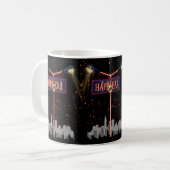 Starlit het nieuwe jaar: een jeugdige en levendige koffiemok (Voorkant links)