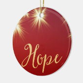 Starlit Hoop met Naam Vakantie Ornament (Links)