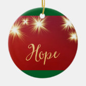 Starlit Hope Keramisch Ornament (Voorkant)