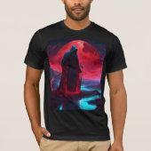 "Starlit Illusie: Bioluminescente Reaper T-S T-shirt (Voorkant)